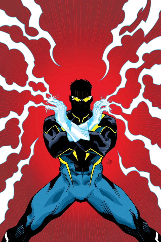 Tapa de Dc Power Black Lightning 50th Anniversary Special #1 · Cover D Cully Hamner Glow-In-The-Dark Var