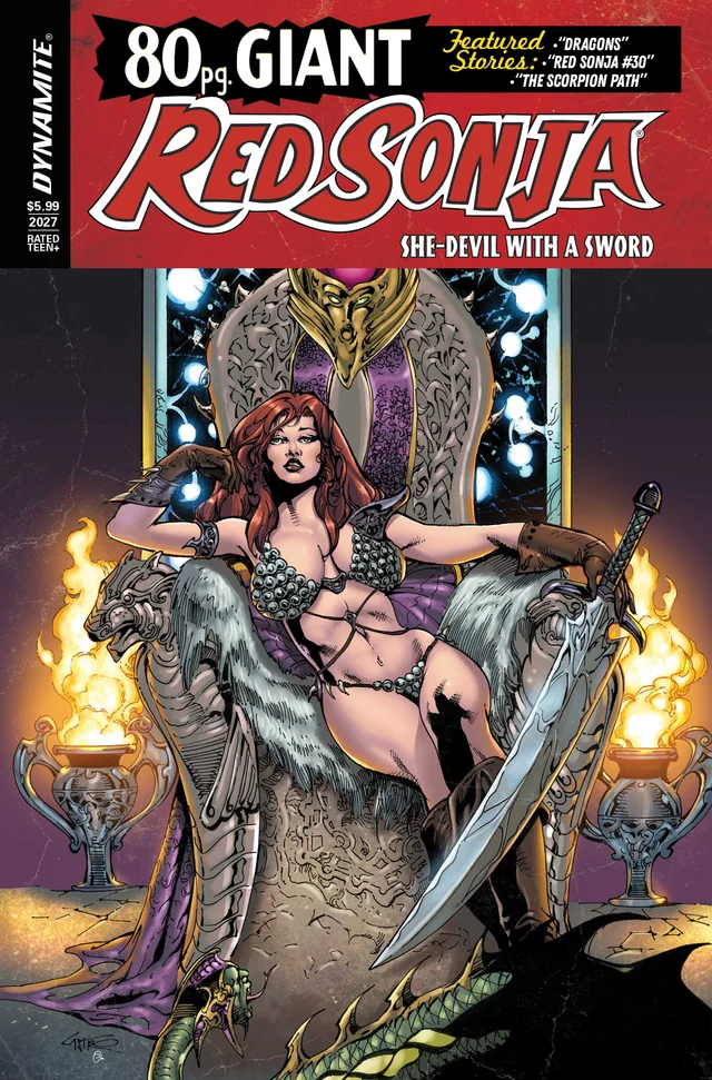 Tapa de Red Sonja 80 Page Giant #1 · Cover A Roberto Castro