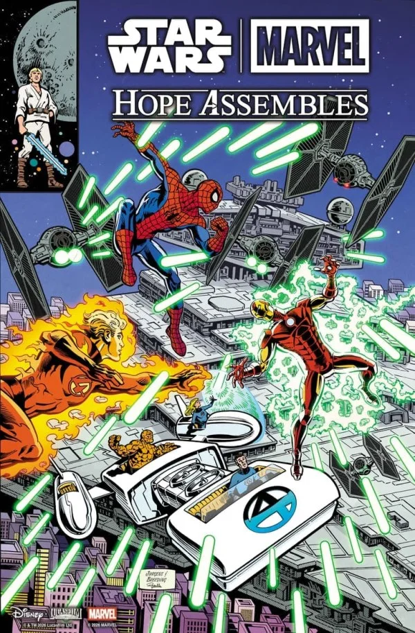Tapa de Star Wars/Marvel: Hope Assembles #1 · Cover F Dan Jurgens Retro Variant