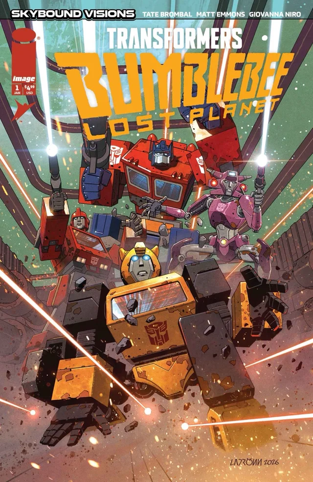 Tapa de Transformers Bumblebee Lost Planet #1 · Cover B Ladronn Var