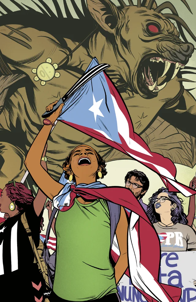 Tapa de The Beast Of Boriken #4 · Cover B Wilfredo Torres