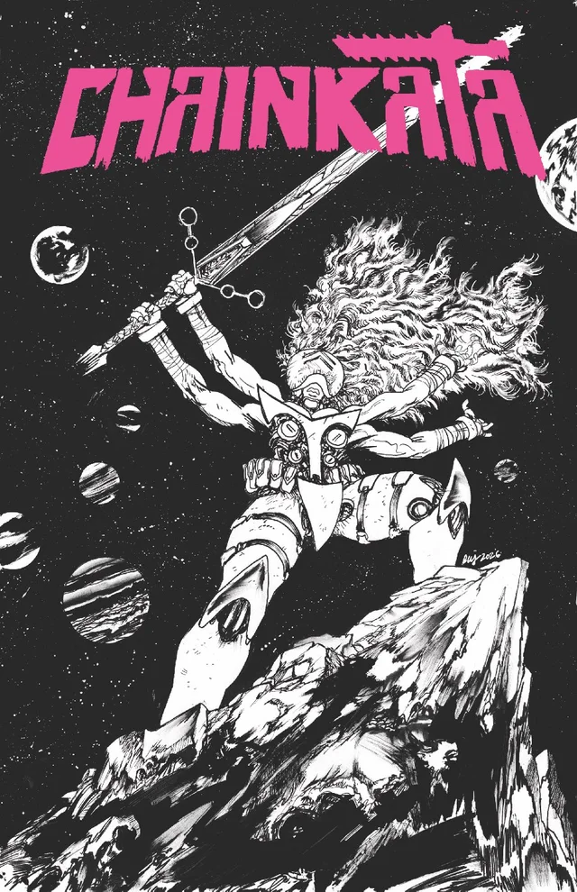Tapa de Chainkata #2 · Cover B Daniel Warren Johnson Bandw Var