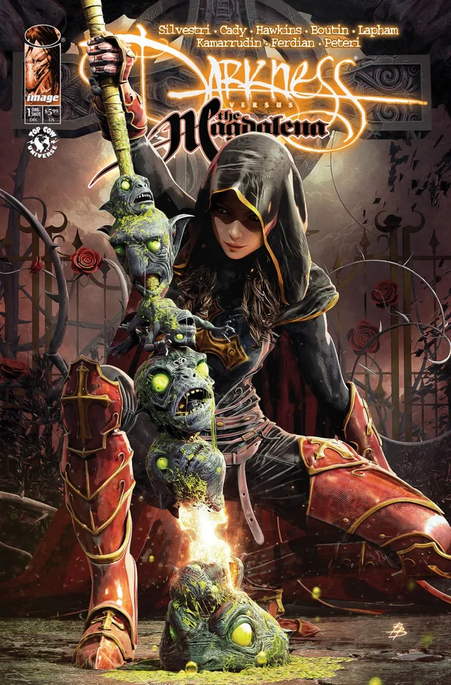 Tapa de Darkness Vs The Magdalena #1 · Cover A Bjorn Barends