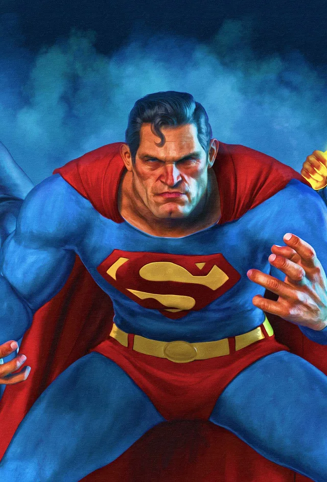 Tapa de Justice League Unlimited #26 · Cover C Mark Spears 3-Part Connecting Superman Card Stock Var