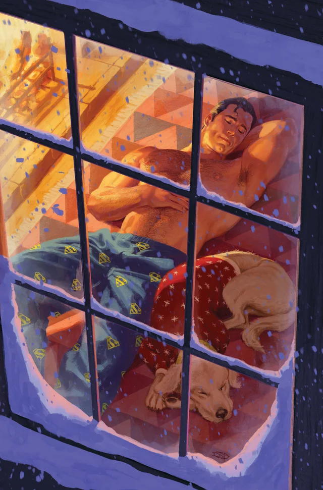 Tapa de Superman #46 · Cover F David Talaski Sweater Weather Card Stock Var