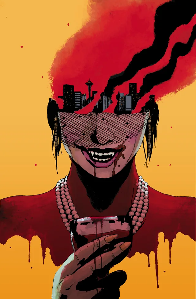 Tapa de Vampire The Masquerade Wake In Hate #1 · Cover E Andrea Sorrentino Virgin Cardstock Var