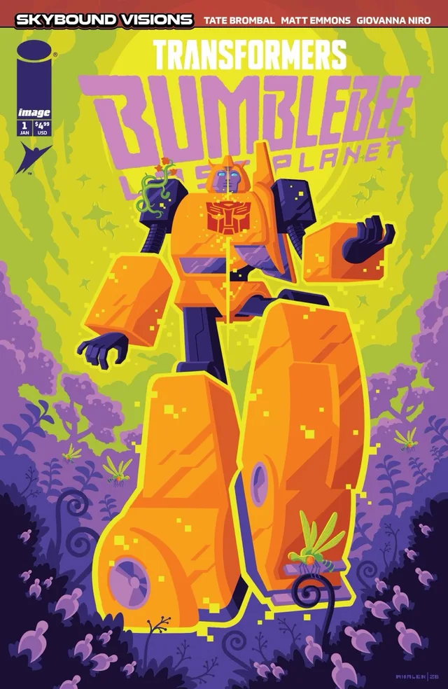 Tapa de Transformers Bumblebee Lost Planet #1 · Cover C Tom Whalen Var