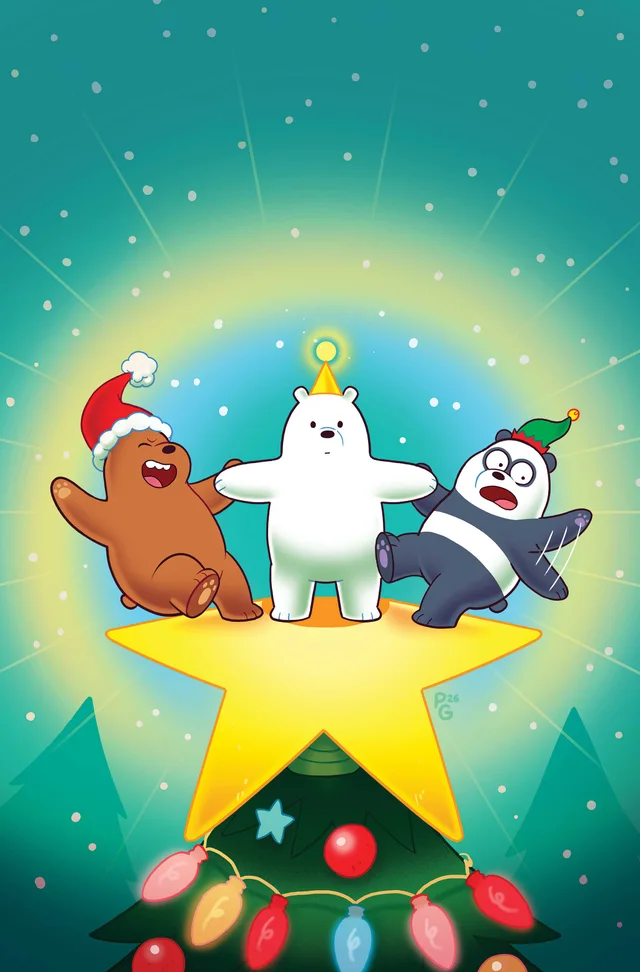 Tapa de We Bare Bears Christmas Special #1 · Cover F Paulina Ganucheau Ltd Virgin Var