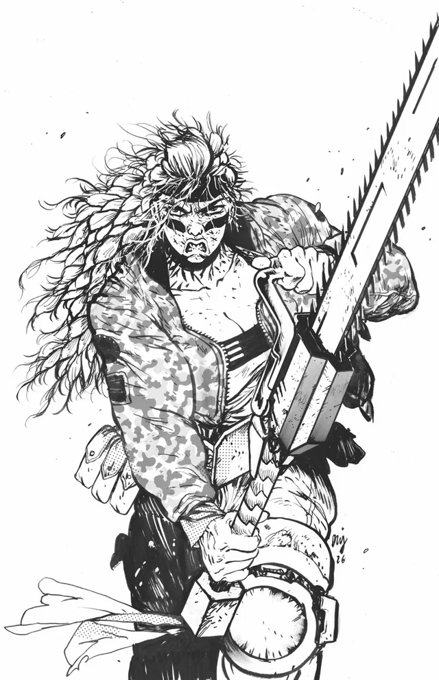 Tapa de Chainkata #2 · Cover D Daniel Warren Johnson Raw Art Var