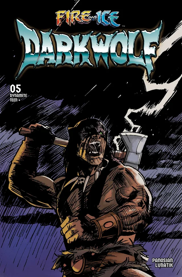 Tapa de Fire And Ice Darkwolf #5 · Cover L Fernando Proietti Var