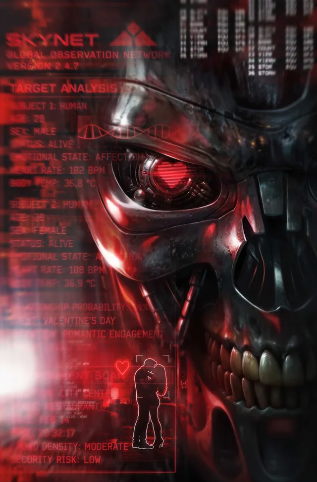 Tapa de Terminator Valentines Day Special 2027 #1 · Cover E Francesco Mattina Metal Premium Var