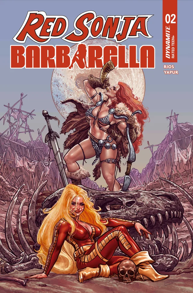 Tapa de Red Sonja Barbarella #2 · Cover C Diego Yapur Var
