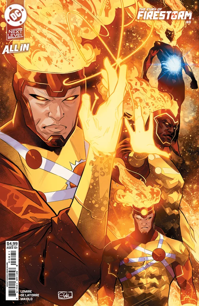 Tapa de Fury Of Firestorm #8 · Cover B Edwin Galmon Card Stock Var