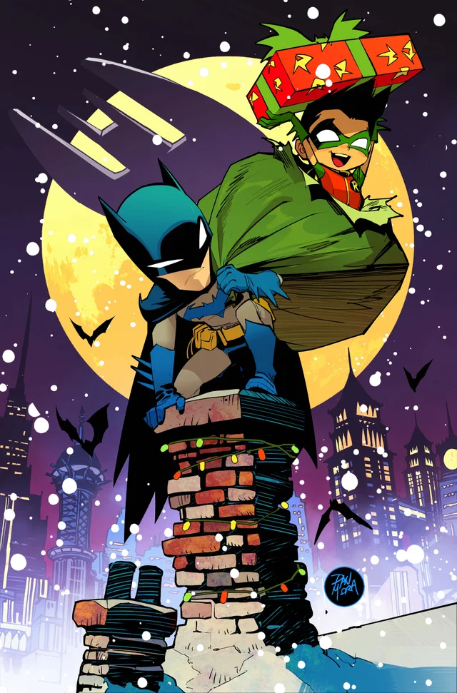 Tapa de Batman #16 · Cover F Dan Mora Holiday Card Stock Var