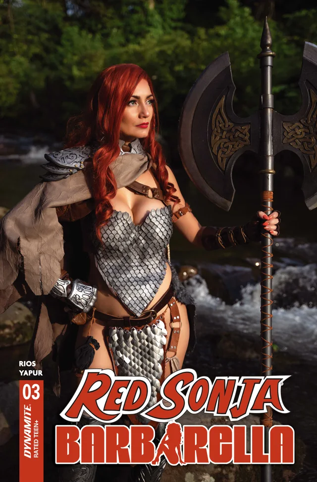 Tapa de Red Sonja Barbarella #3 · Cover D Cosplay Ivy Red Sonja Var