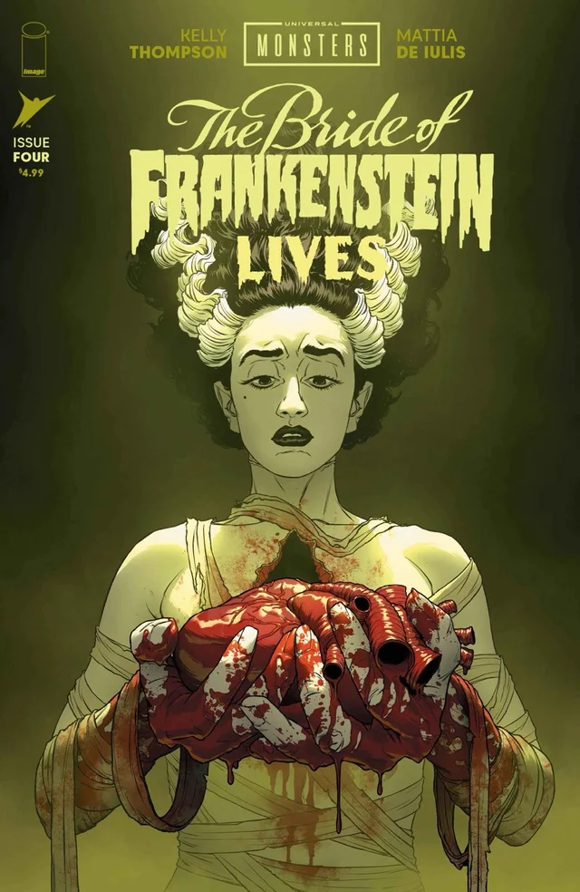 Tapa de Universal Monsters The Bride Of Frankenstein Lives #4 · Cover A Mattia De Iulis