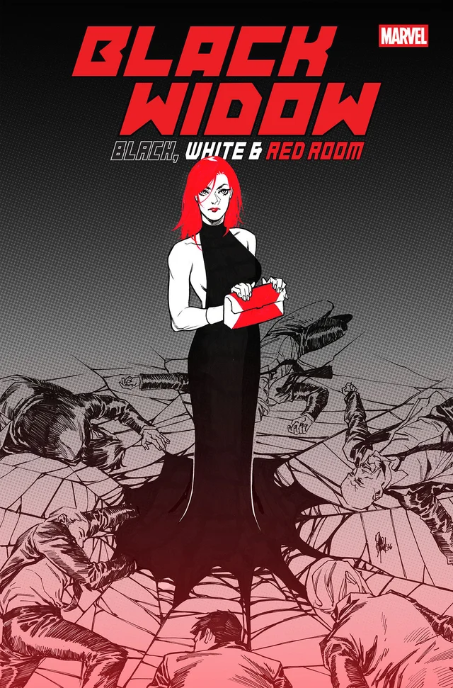Tapa de Black Widow: Black, White And Red Room #2 · Cover A Elena Casagrande