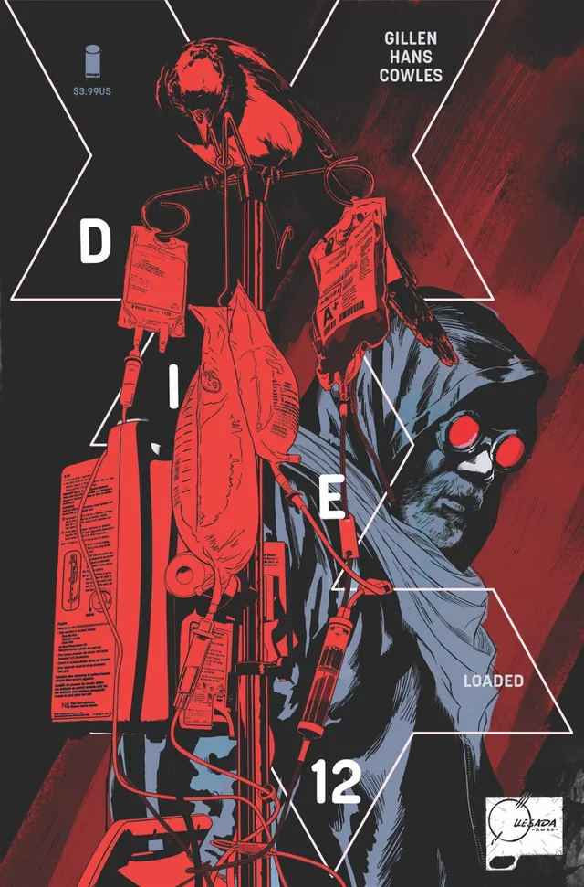 Tapa de Die Loaded #12 · Cover B Joe Quesada Var
