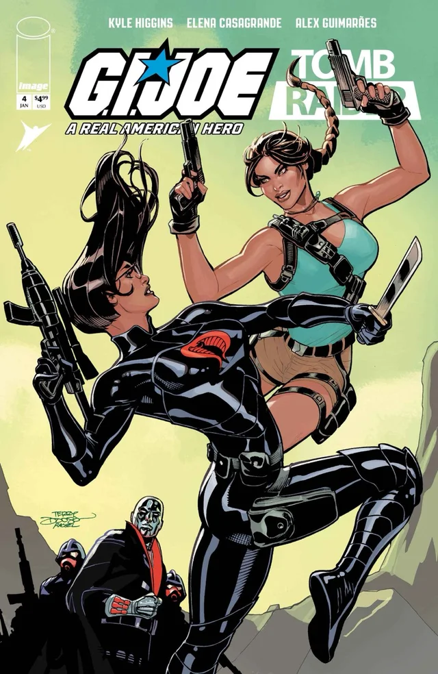Tapa de Gi Joe A Real American Hero Tomb Raider #4 · Cover B Terry Dodson And Rachel Dodson Var