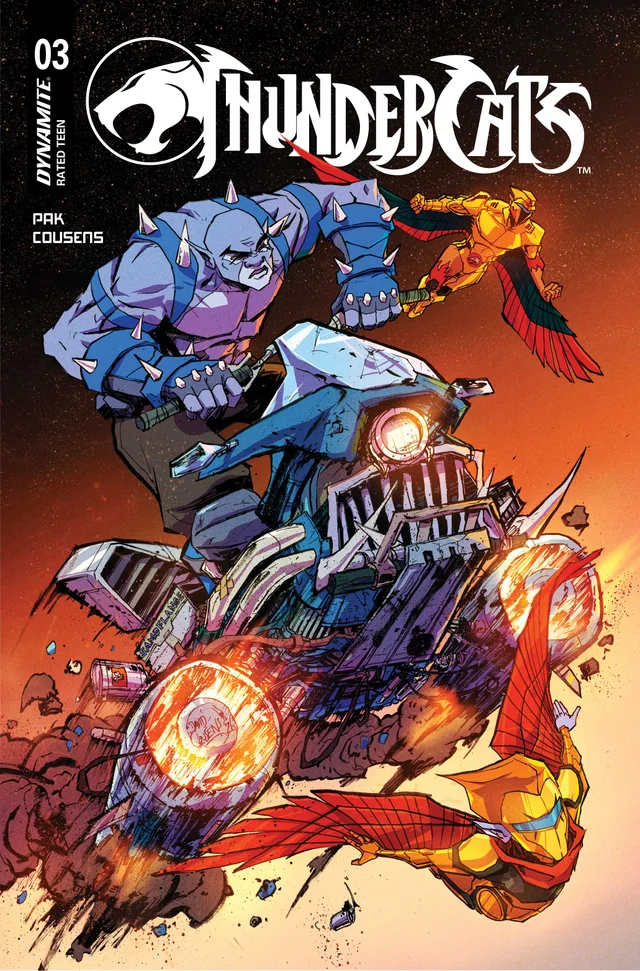 Tapa de Thundercats #3 · Cover B David Cousens Var