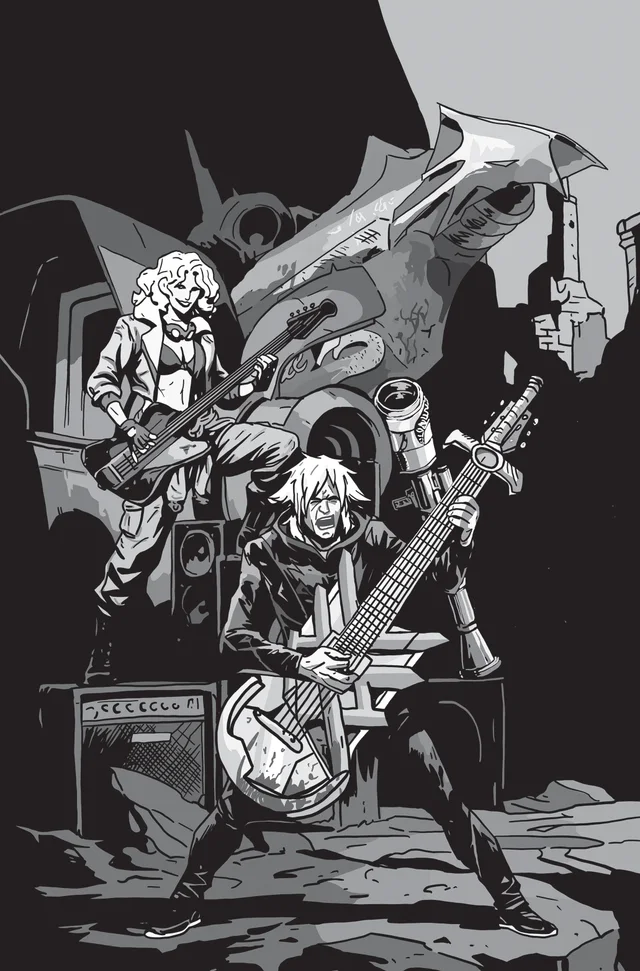 Tapa de Lost Fantasy #14 · Cover D Emmanuel Gervasoni Cardstock Concert B&W Var
