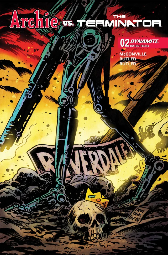 Tapa de Archie Vs The Terminator #2 · Cover A Francesco Francavilla