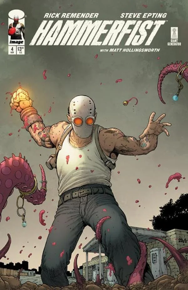 Tapa de Hammerfist #4 · Cover B Andre Lima Araujo Var