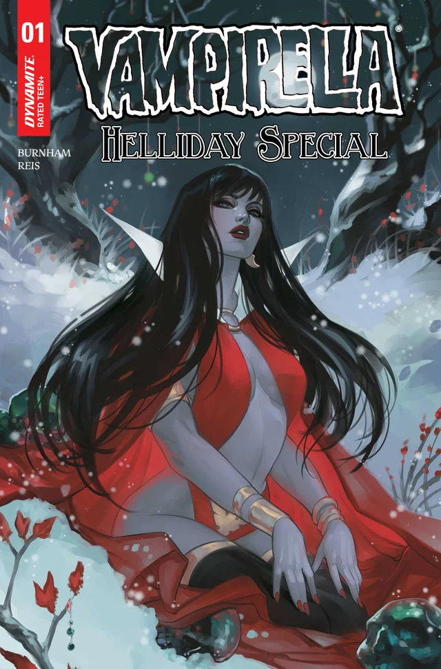 Tapa de Vampirella Helliday Special #2026 · Cover B Meghan Hetrick Var
