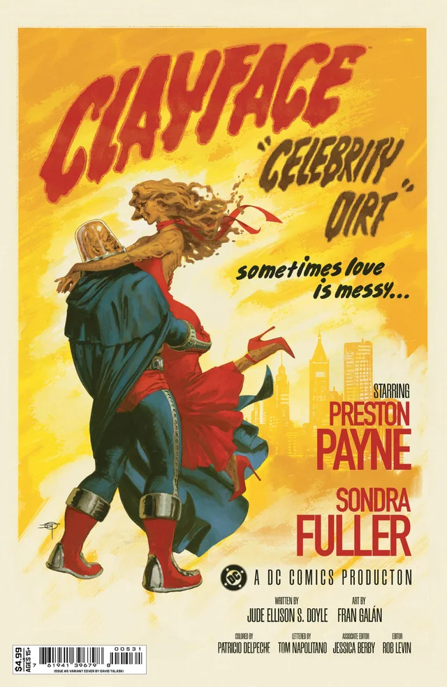 Tapa de Clayface Celebrity Dirt #5 · Cover C David Talaski Card Stock Var