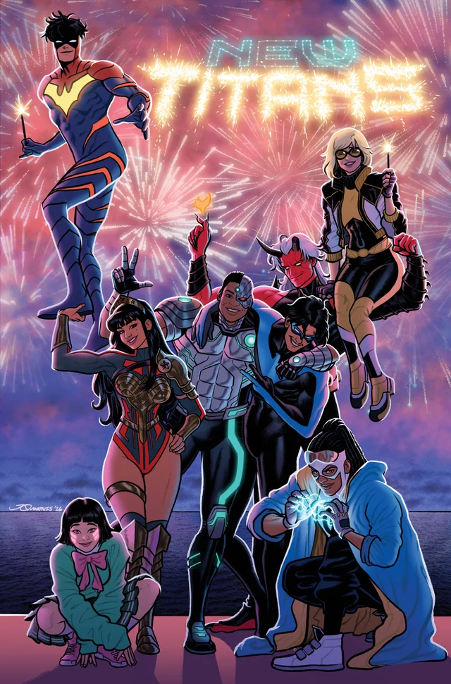 Tapa de New Titans #43 · Cover B Joe Quinones Card Stock Var