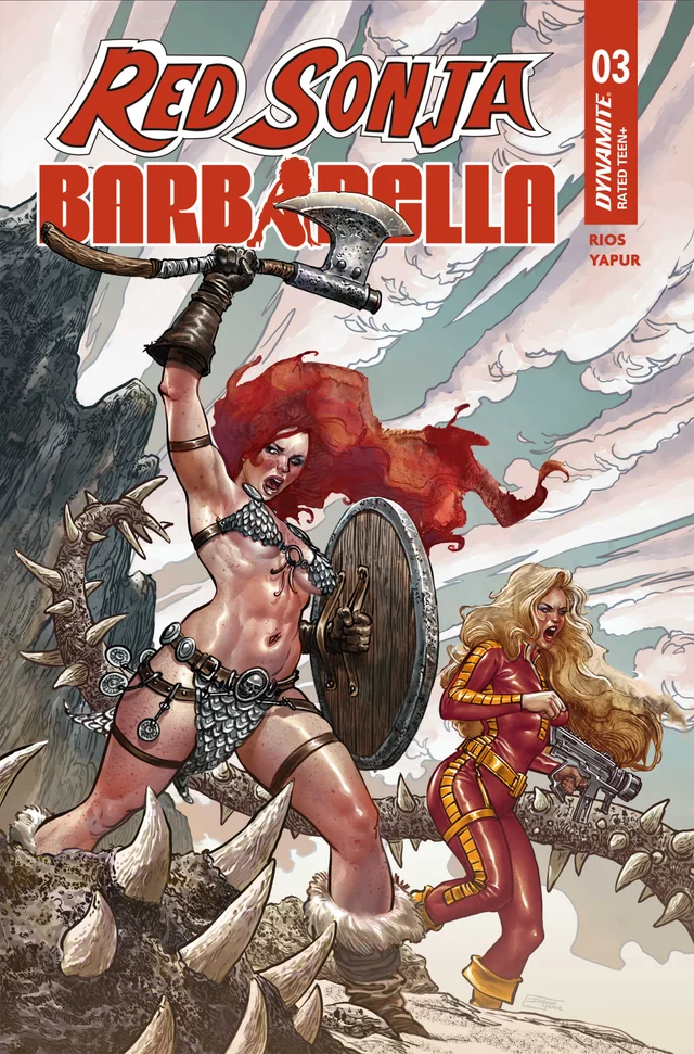 Tapa de Red Sonja Barbarella #3 · Cover C Diego Yapur Var