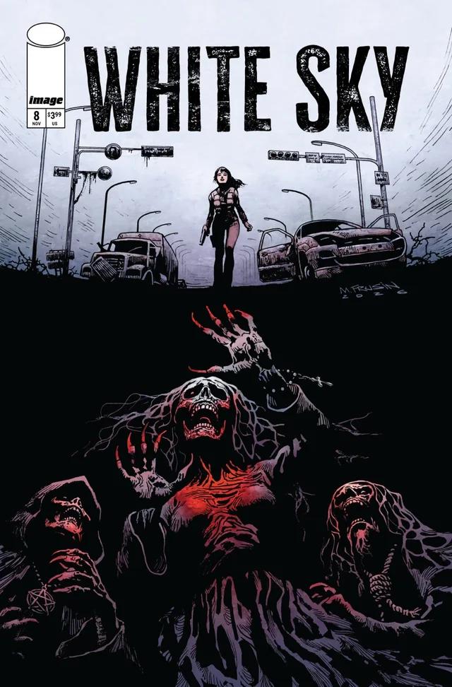 Tapa de White Sky #8 · Cover A Marcelo Frusin