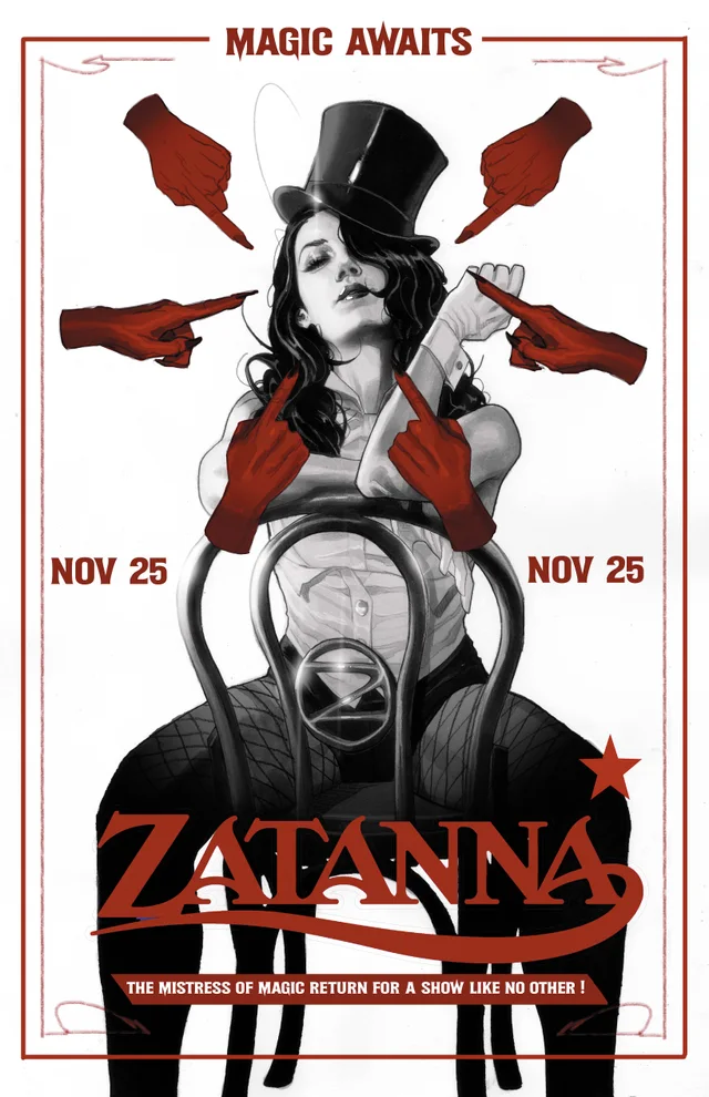 Tapa de Zatanna #8 · Cover B Joshua Sway Swaby Card Stock Var