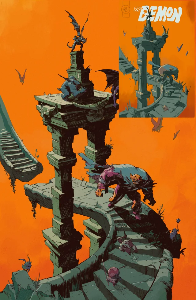 Tapa de Demon #3 · Cover D Stephen Green Card Stock Var