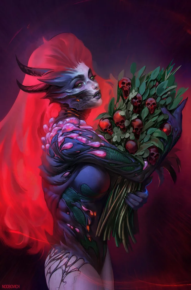 Tapa de Poison Ivy #51 · Cover B Noobovich Card Stock Var