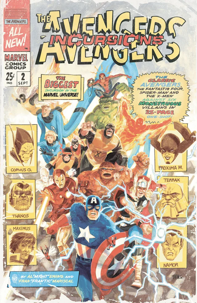 Tapa de Avengers: Incursions #1 · Cover C Mariscal Mancilla Variant