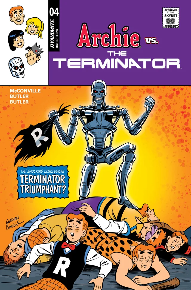 Tapa de Archie Vs The Terminator #4 · Cover D Bill Galvan Var