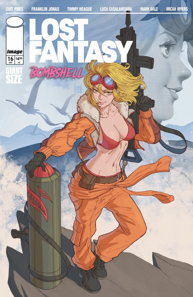 Tapa de Lost Fantasy #16 · Cover C Alfredo Cardona Bombshell Var