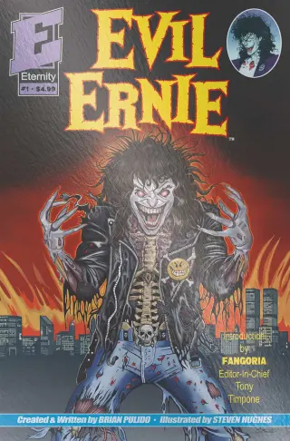 Tapa Cover E - Eric Mache Metal Premium Var de Evil Ernie 30th Anniversary Facsimile Edition #1