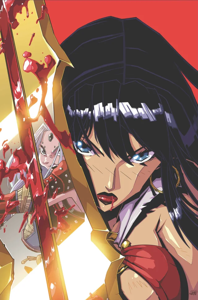 Tapa de Pathfinder Vampirella Blade Of Darkness #3 · Cover D Steven Cummings Metal Premium Var