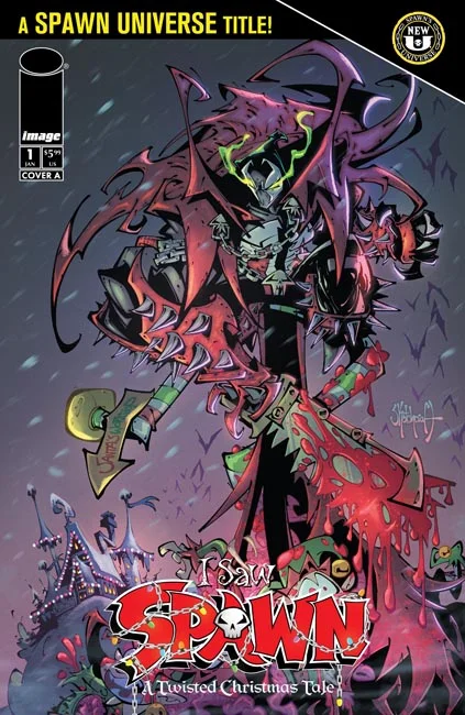 Tapa de I Saw Spawn A Twisted Christmas Tale #1 · Cover A Rob Sketchcraft Duenas