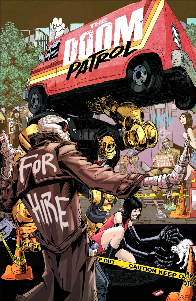Tapa de Doom Patrol #5 · Cover D Damion Scott Card Stock Var