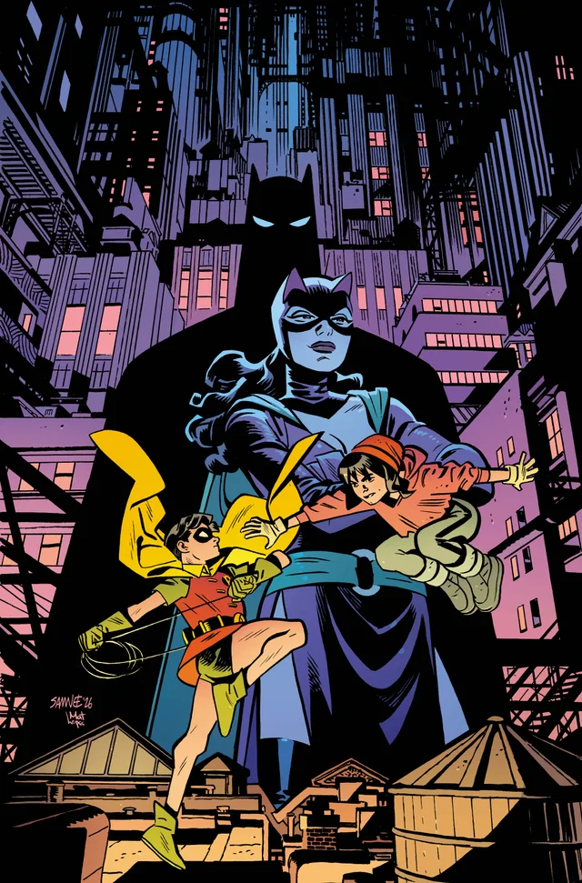 Tapa de Batman And Robin Year One Dynamic Duos #6 · Cover A Chris Samnee