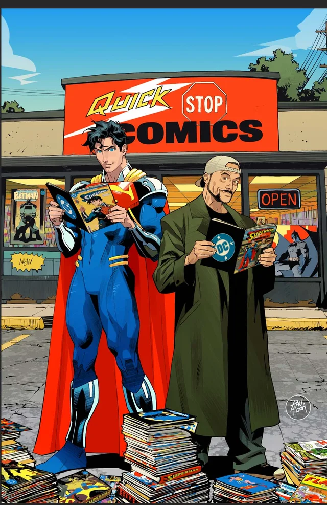 Tapa de Superboy-Prime Special #1 · Cover E Dan Mora Kevin Smith Celebrity Cameo Card Stock Var