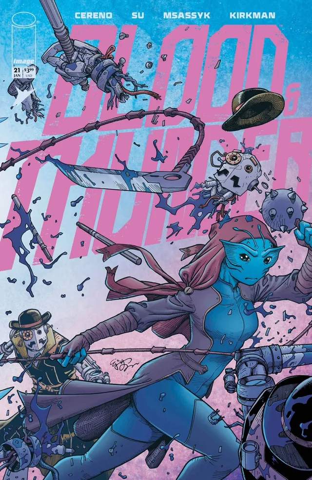 Tapa de Blood And Thunder #21 · Cover A Ej Su And Dee Cunniffe Connecting Cover