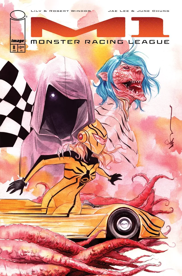 Tapa de M1 Monster Racing League #8 · Cover B Dustin Nguyen Var
