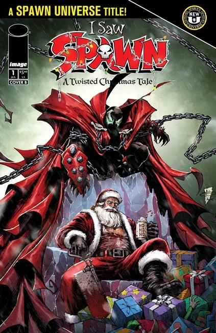 Tapa de I Saw Spawn A Twisted Christmas Tale #1 · Cover B Daniel Henriques Var