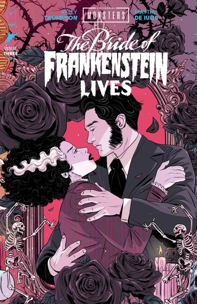Tapa de Universal Monsters The Bride Of Frankenstein Lives #3 · Cover C Luana Vecchio Connecting Cover Var
