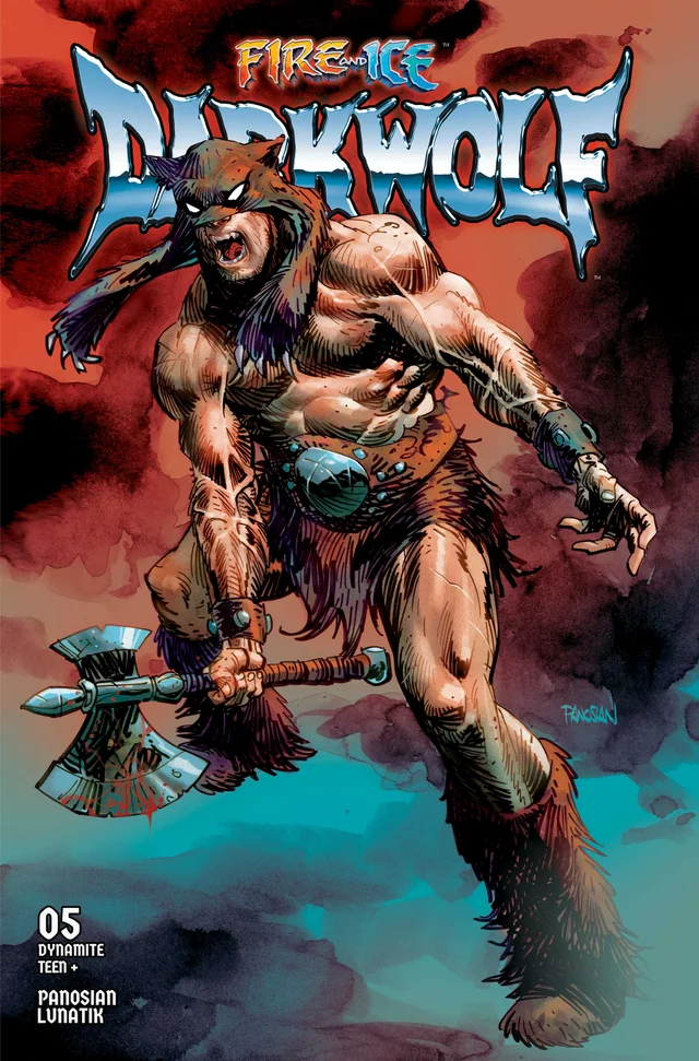 Tapa de Fire And Ice Darkwolf #5 · Cover A Dan Panosian