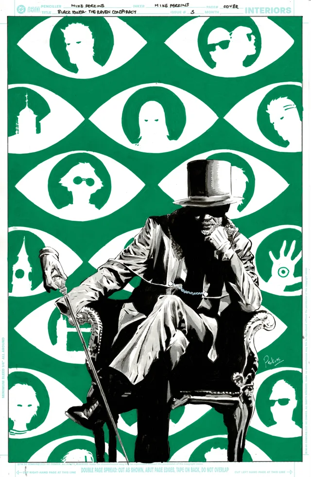 Tapa de Black Tower The Raven Conspiracy #5 · Cover A Mike Perkins
